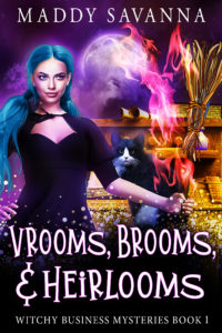 Book Cover: Vrooms, Brooms, & Heirlooms